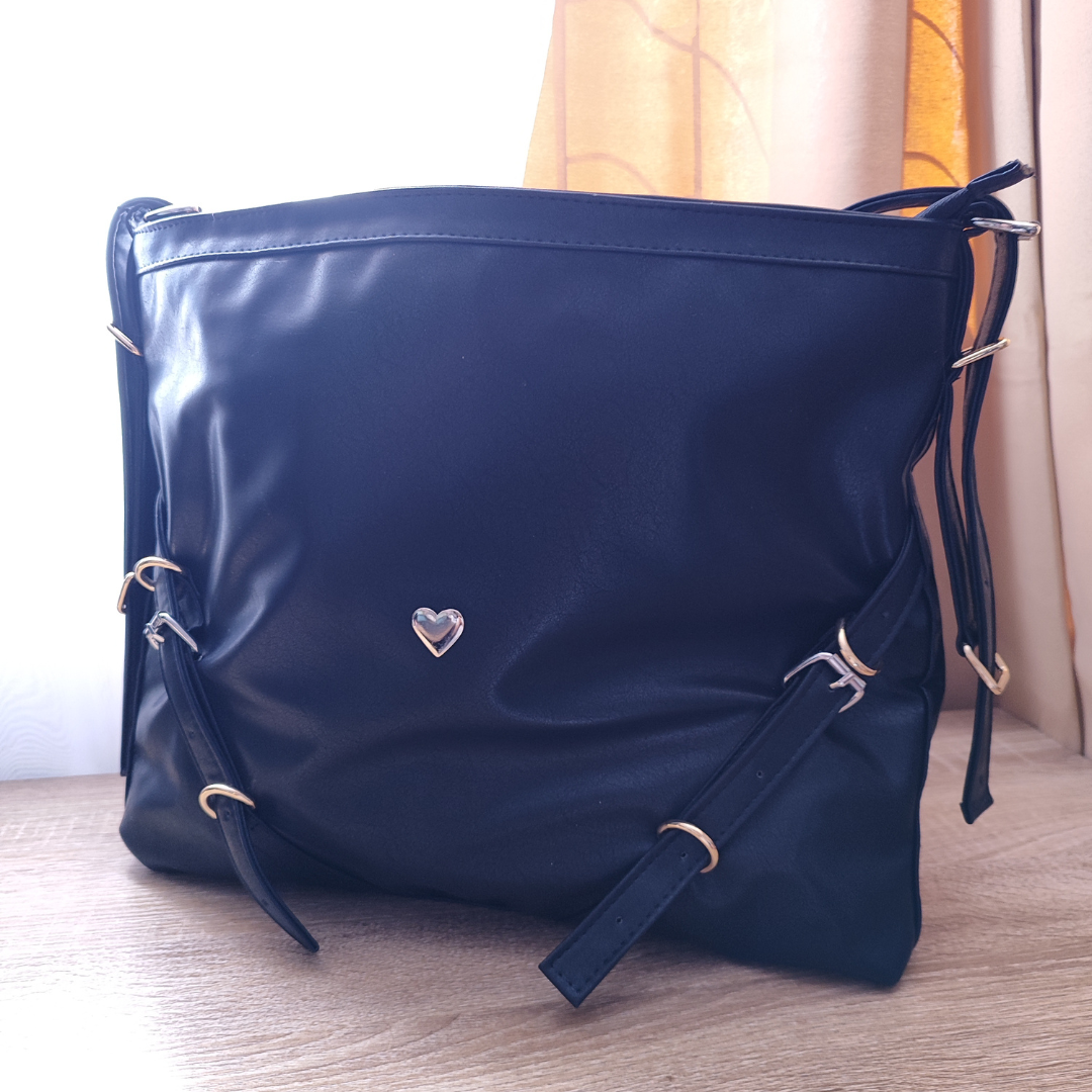 Maxi bolsa color negro