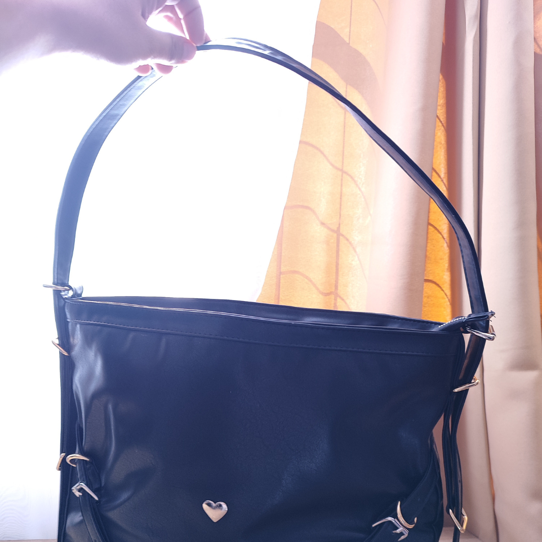Maxi bolsa color negro