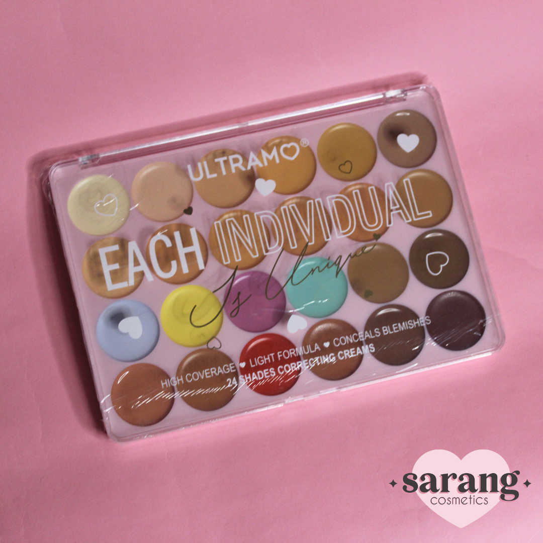 Paleta de sombras correctoras