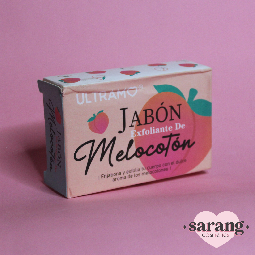 Jabón exfoliante de melocotón