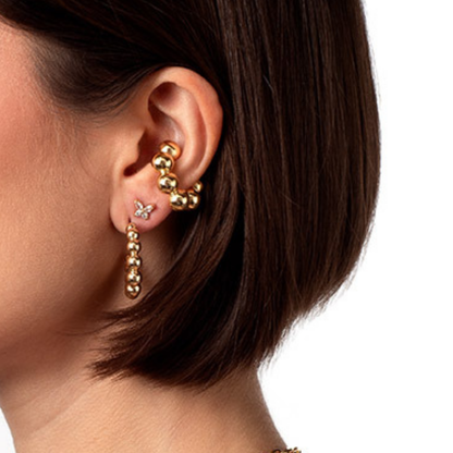 Ear cuff diseño esferas ajustable