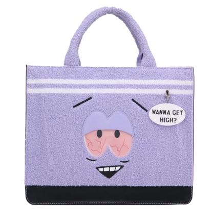 Bolsa tote divertida con textura suave