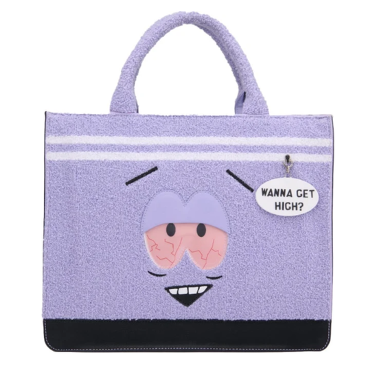 Bolsa tote divertida con textura suave