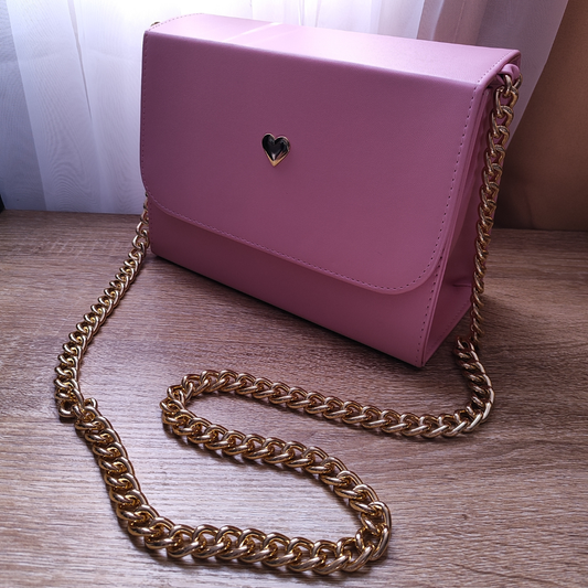 Bolsa estructurada color rosa
