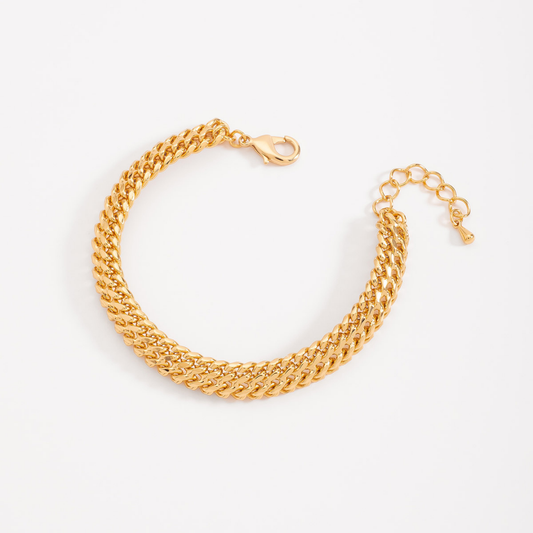 Pulsera de eslabones dobles