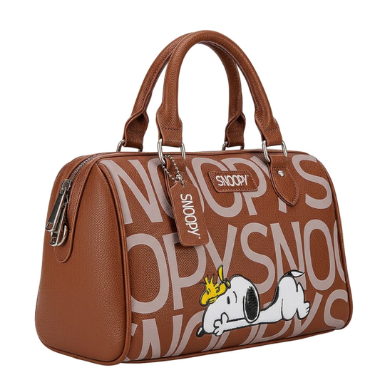 Bolsa tipo satchel con diseño icónico