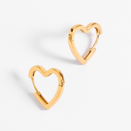 Arracadas en forma de corazón