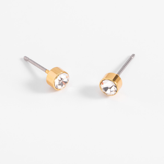 Aretes con acento brillante