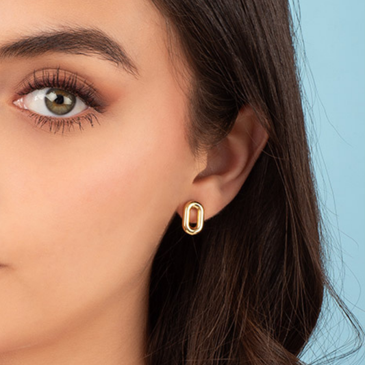 Aretes ovalados
