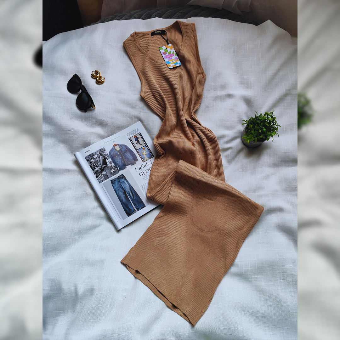 Vestido midi largo