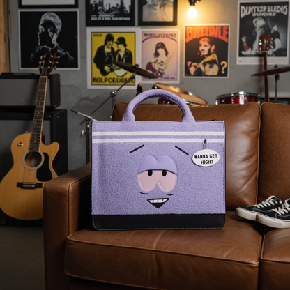 Bolsa tote divertida con textura suave