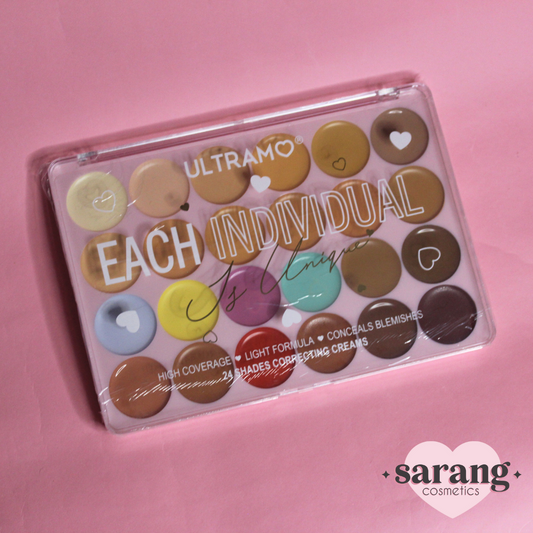 Paleta de sombras correctoras